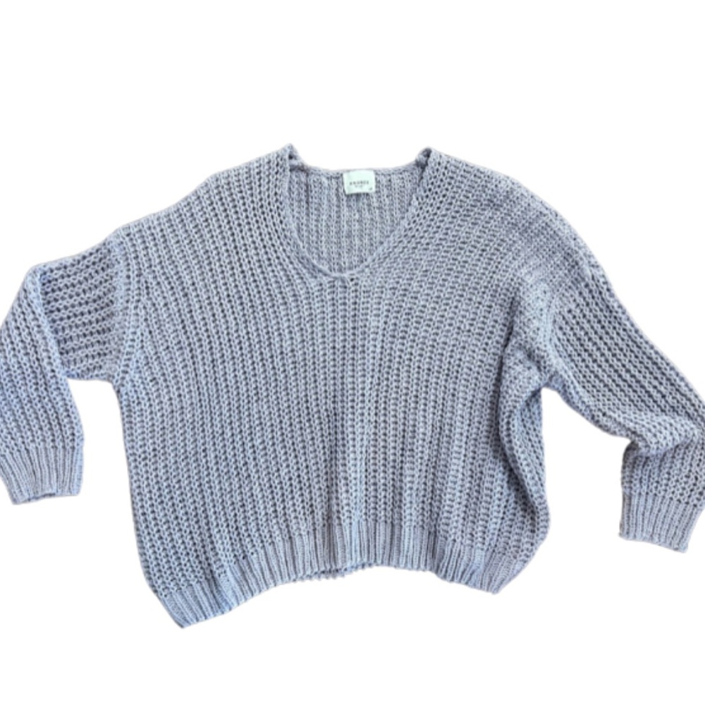 Oversized Purple Knit Sweater